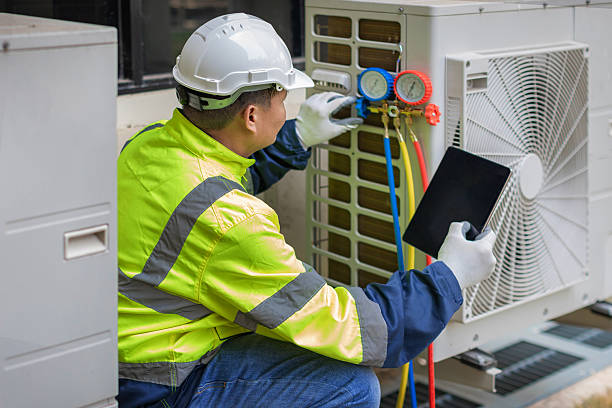 Professional Hvac technician working in South Heights, PA